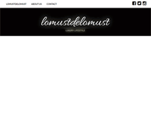 Tablet Screenshot of lomustdelomustblog.com